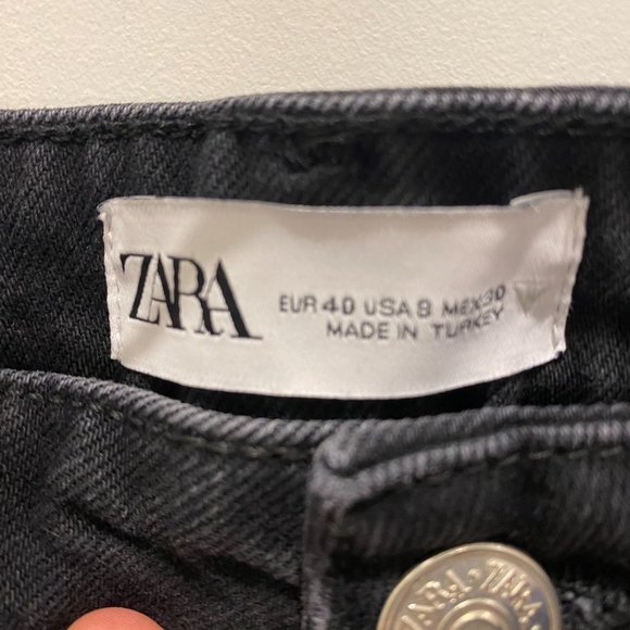 Zara high rise ankle length jeans - Size 40 - Picture 3 of 5